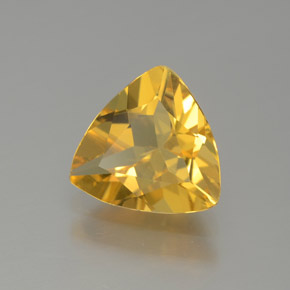 Berilo dorado amarillo natural de 1,27 ct, trillón, VVS-VS