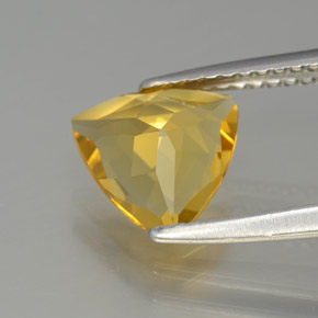 Berilo dorado amarillo natural de 1,27 ct, trillón, VVS-VS