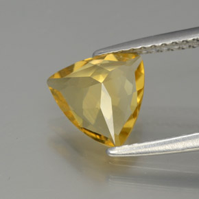 Berilo dorado amarillo natural de 1,16 ct, trillón, VVS-VS