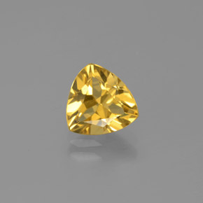 Berilo dorado amarillo natural de 1,47 ct, trillón, VVS-VS