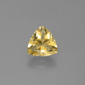 Berilo dorado amarillo natural de 1,33 ct, trillón, VVS-VS