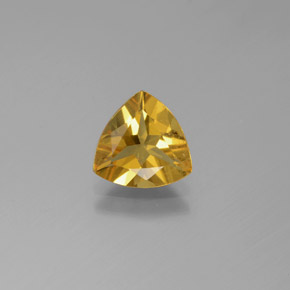Berilo dorado amarillo natural de 1,17 ct, trillón, VS