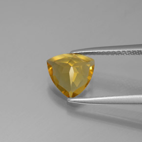Berilo dorado amarillo natural de 1,17 ct, trillón, VS