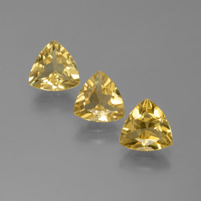 Gemas de berilo dorado amarillo natural de  ct, trillón, VVS-VS