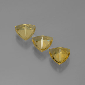 Gemas de berilo dorado amarillo natural de  ct, trillón, VVS-VS