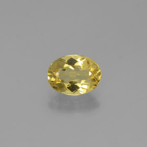Berilo dorado amarillo natural de 1,12 ct, corte óvalo, VVS