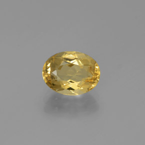 Berilo Dorado Amarillo natural de 1.68 ct, Corte Óvalo, VVS-VS