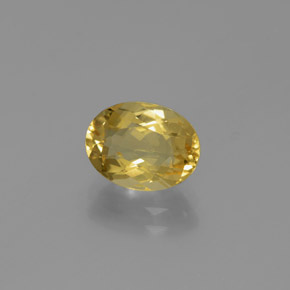Berilo Dorado Amarillo natural de 1.68 ct, Corte Óvalo, VVS-VS