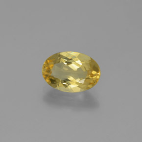 Berilo dorado amarillo natural de 1,34 ct, corte óvalo, VVS