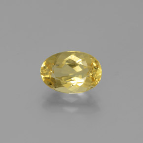 Berilo dorado amarillo natural de 1,62 ct, corte óvalo, VVS