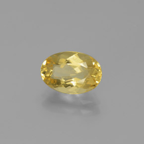 Berilo dorado amarillo natural de 1,62 ct, corte óvalo, VVS
