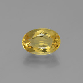 Berilo Dorado Amarillo natural de 2.12 ct, Corte Óvalo, VVS-VS