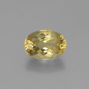 Berilo dorado amarillo natural de 2,26 ct, corte óvalo, VVS-VS