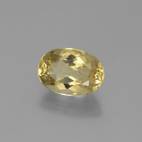 Berilo dorado amarillo natural de 2,26 ct, corte óvalo, VVS-VS
