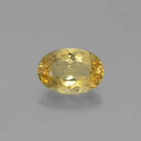 Berilo Dorado Amarillo natural de 1.74 ct, Corte Óvalo, VVS