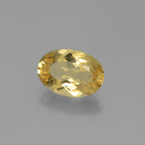 Berilo Dorado Amarillo natural de 1.74 ct, Corte Óvalo, VVS
