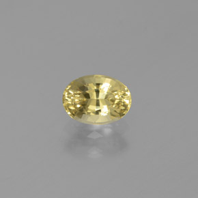 Berilo dorado amarillo natural de 0,56 ct, corte óvalo, VVS-VS