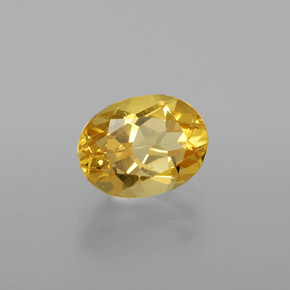 Berilo dorado amarillo natural de 1,30 ct, corte óvalo, VVS-VS