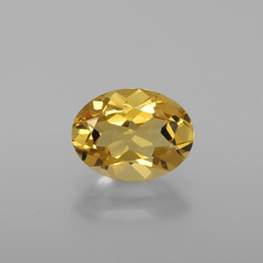 Berilo Dorado Amarillo natural de 1.14 ct, Corte Óvalo, VVS-VS