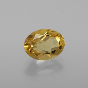 Berilo Dorado Amarillo natural de 1.14 ct, Corte Óvalo, VVS-VS