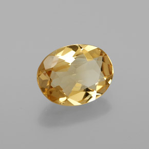 Berilo Dorado Amarillo natural de 1.35 ct, Corte Óvalo, VVS-VS