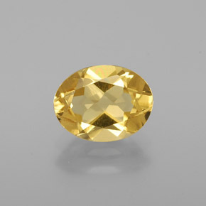 Berilo dorado amarillo natural de 1,27 ct, corte óvalo, VS