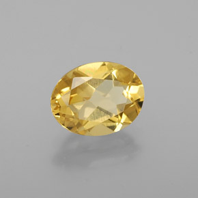 Berilo dorado amarillo natural de 1,27 ct, corte óvalo, VS