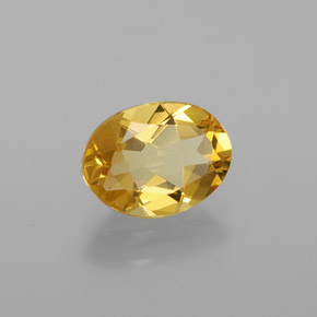 Berilo Dorado Amarillo natural de 1.16 ct, Corte Óvalo, VVS-VS