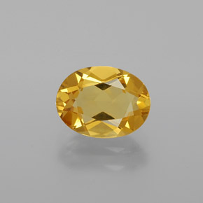 Berilo Dorado Amarillo natural de 1.23 ct, Corte Óvalo, VS