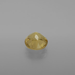 Berilo dorado amarillo natural de 1,25 ct, corte redondo, VS