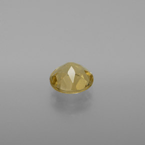 Berilo dorado amarillo natural de 1,19 ct, corte redondo, VS