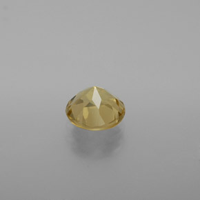 Berilo dorado amarillo natural de 1,13 ct, corte redondo, VVS-VS
