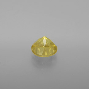 Berilo dorado amarillo natural de 1,12 ct, corte redondo, VVS-VS