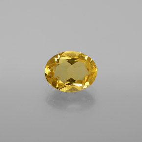 Berilo dorado amarillo natural de 1,21 ct, corte óvalo, VVS