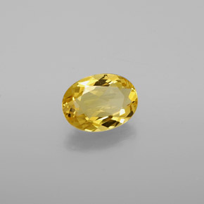 Berilo dorado amarillo natural de 0,96 ct, corte óvalo, VVS