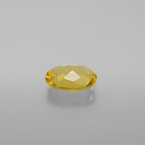 Berilo dorado amarillo natural de 0,96 ct, corte óvalo, VVS