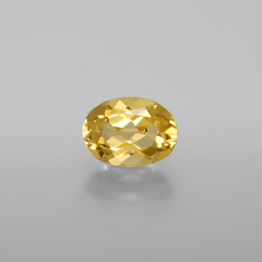 Berilo dorado amarillo natural de 1,19 ct, corte óvalo, VVS-VS