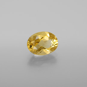 Berilo dorado amarillo natural de 1,19 ct, corte óvalo, VVS-VS