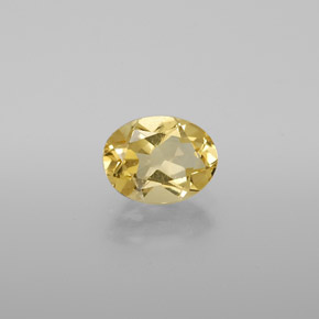 Berilo dorado amarillo natural de 1,10 ct, corte óvalo, VVS-VS