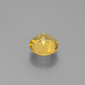 Berilo dorado amarillo natural de 1,21 ct, corte redondo, VVS