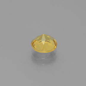 Berilo dorado amarillo natural de 0,82 ct, corte redondo, VVS-VS