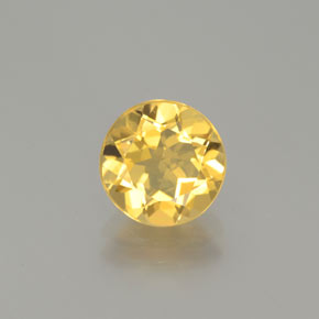 Berilo dorado amarillo natural de 1,56 ct, corte redondo, VS