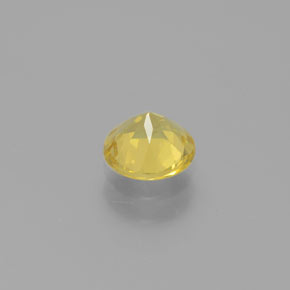 Berilo Dorado Amarillo natural de 0.61 ct, Corte Redondo, VS