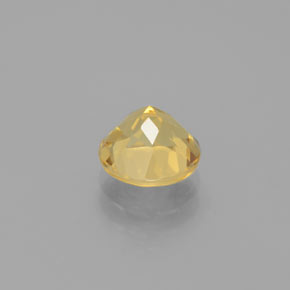 Berilo dorado amarillo natural de 1,39 ct, corte redondo, VVS-VS