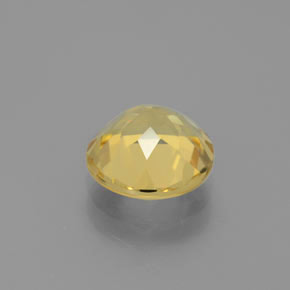 Berilo dorado amarillo natural de 1,70 ct, corte redondo, VVS-VS