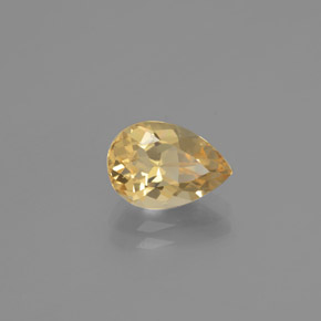 Berilo dorado amarillo natural de 1,93 ct, en forma de pera, VVS-VS