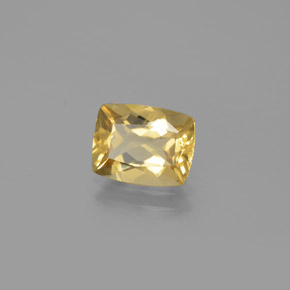 Berilo dorado amarillo natural de 1,83 ct, corte cojín, VS