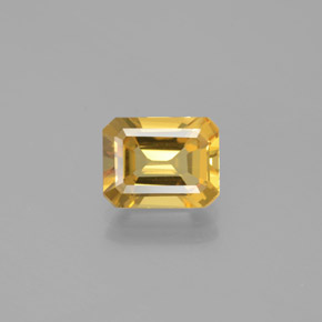 Berilo Dorado Amarillo natural de 2.26 ct, corte esmeralda, VVS-VS