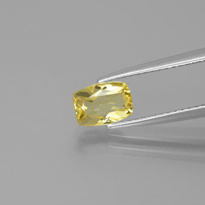 Berilo dorado amarillo natural de 0,74 ct, forma elegante, VVS-VS
