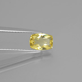 Berilo dorado amarillo natural de 0,74 ct, forma elegante, VVS-VS